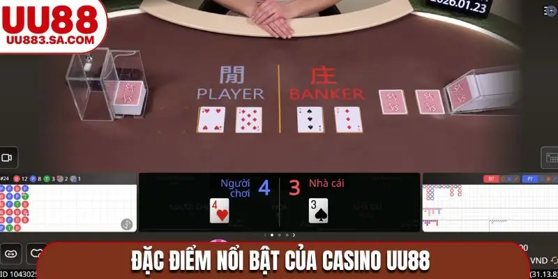 Đặc điểm nổi bật của casino UU88